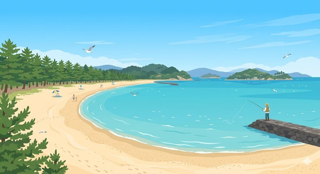 狩留賀海浜公園のイラスト